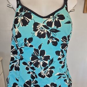 Miraclesuit Floral Swim Top with Built In Bra